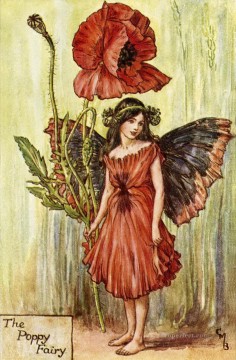poppy fairy for kid Oil Paintings